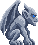 The stone gargoyle from the moonlit castle set