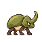A beetle enemy drawn with the fox as reference